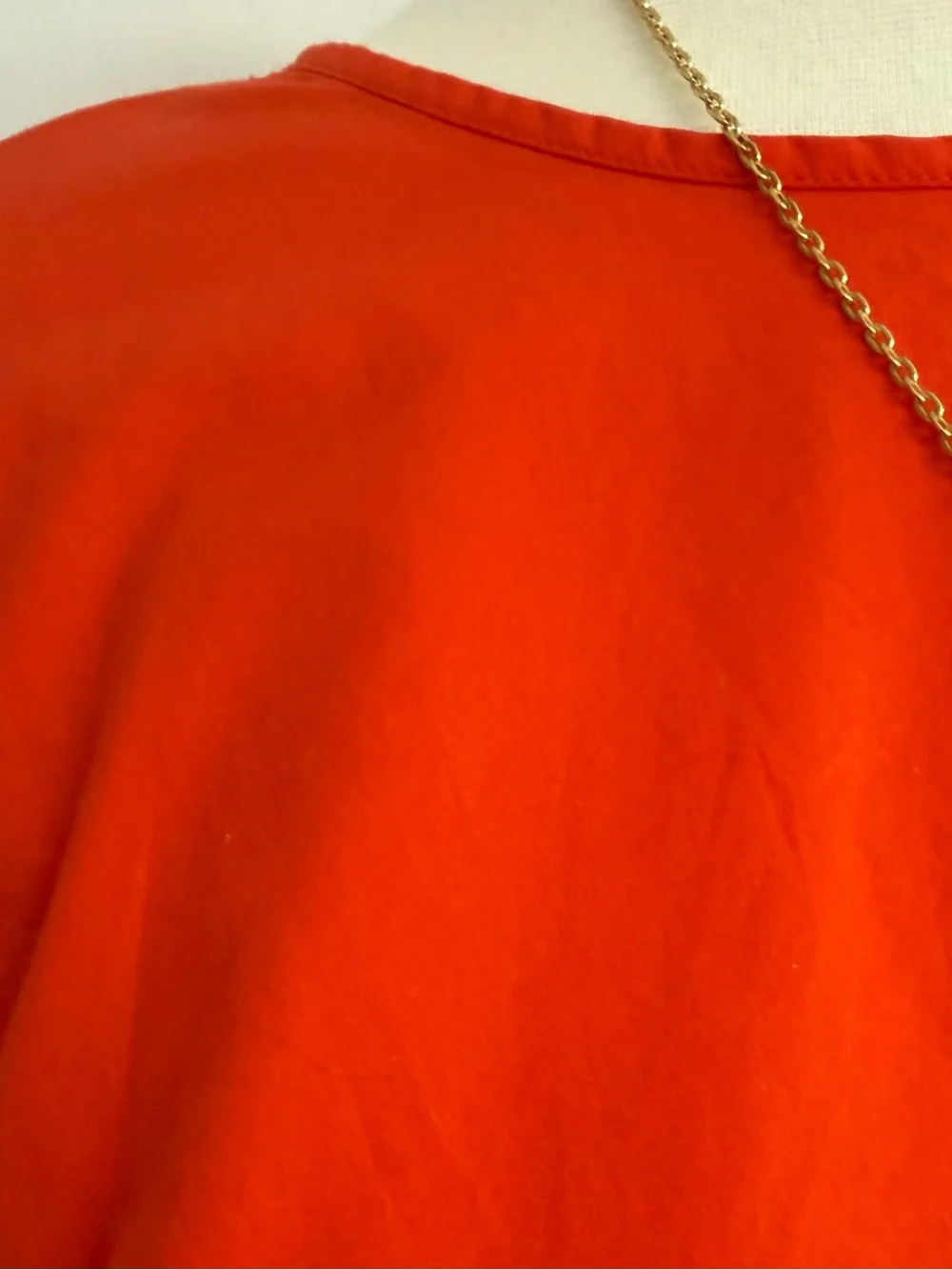 BANANA REPUBLIC Bright Orange Balloon-Sleeve Crop Top NWT
